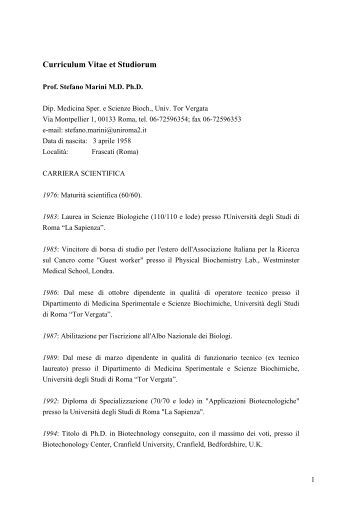 curriculum vitae ac studiorum europeo