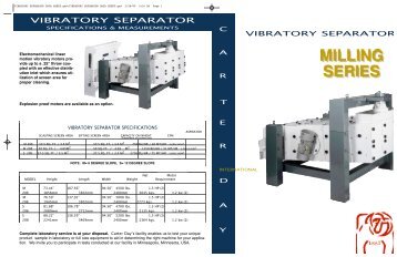 Vibratory Separator Brochure - Carter Day International, Inc.