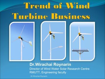 Dr.Wirachai Roynarin - Energy Policy and Planning Office