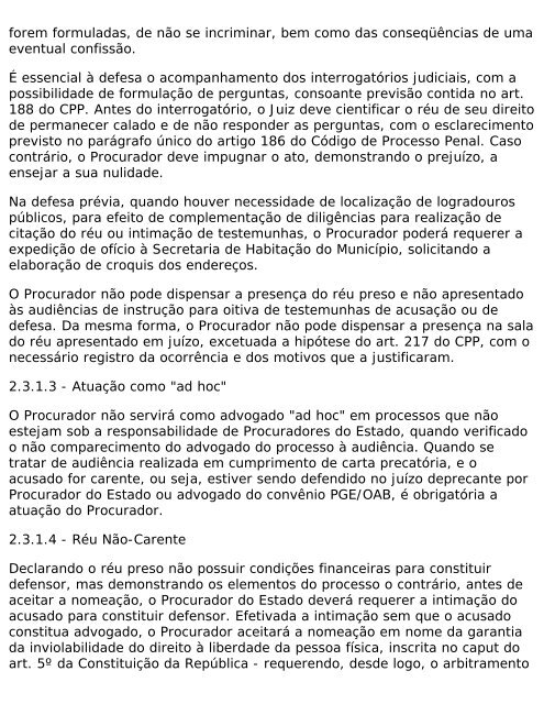 Rotinas Administrativas da Assistência Judiciária - Procuradoria ...