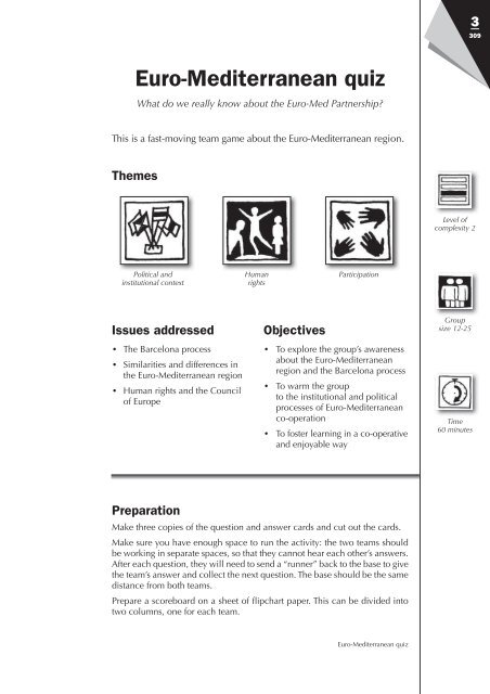 MOSAIC - The training kit for Euro-Mediterranean youth work