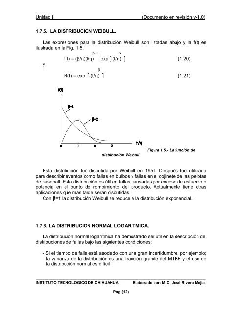 Unidad I (Documento en revisiÃ³n v-1.0) I. CONFIABILIDAD. 1.1 ...