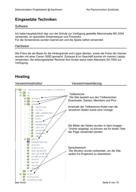 Dokumentation Projektarbeit @-Kaufmann - BWZ Rapperswil-Jona