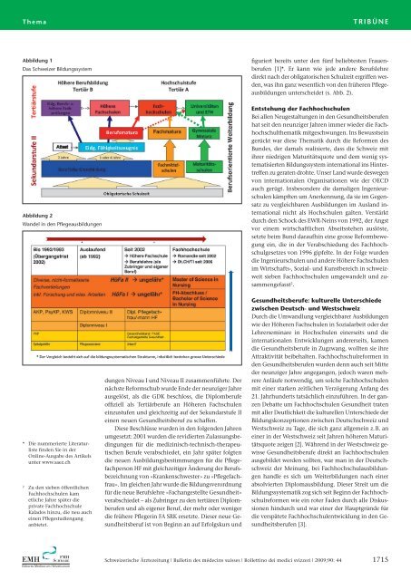 Bildungsreformen in den nichtÃ¤rztlichen Gesundheitsberufen