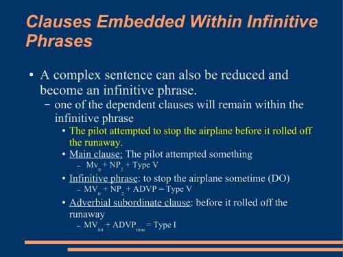 Infinitive Phrases