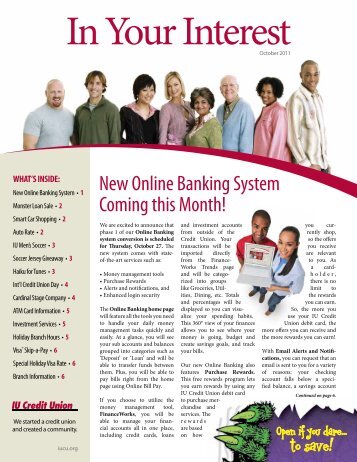 New Online Banking System Coming this Month! - IU Credit Union