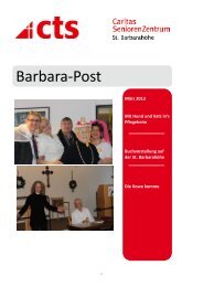 Hauszeitung MÃ¤rz 2013 - Caritas Seniorenzentrum St. BarbarahÃ¶he