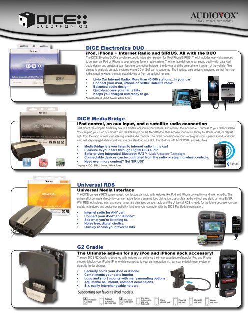 Dealer Services Catalog - AudioAmerica