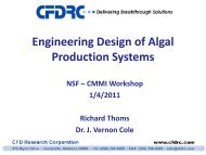 Engineering Design of Algal Production Systems - Georgia Tech ...