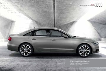 The new Audi A6 Saloon Pricing and Specification Guide
