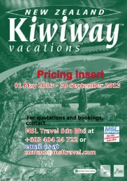 NZ-Kiwiway NEW ZEALAND Price Insert 01May ... - msltravel.com