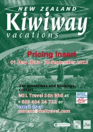 NZ-Kiwiway NEW ZEALAND Price Insert 01May ... - msltravel.com