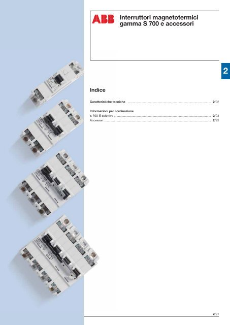 System pro M compactÂ® Interruttori magnetotermici ... - Abb