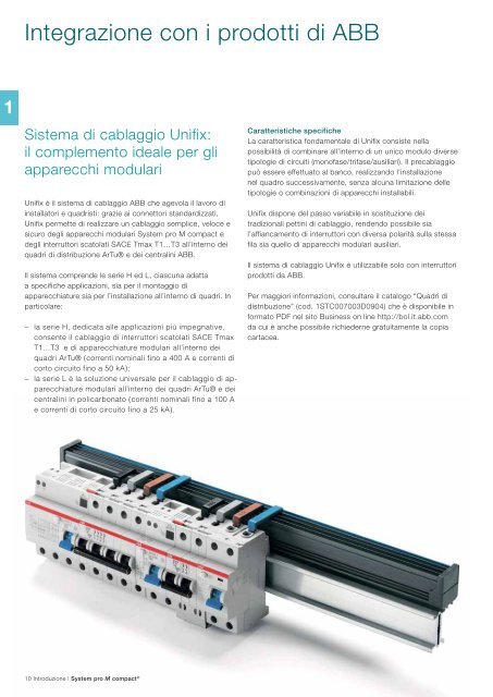 System pro M compactÂ® Interruttori magnetotermici ... - Abb