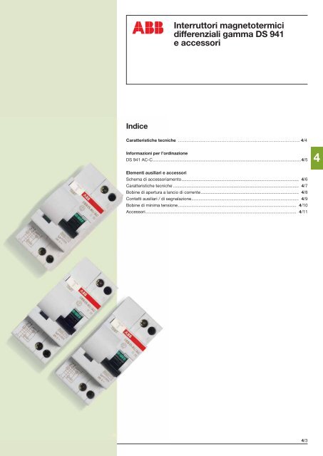 System pro M compactÂ® Interruttori magnetotermici ... - Abb