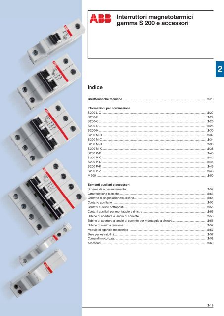 System pro M compactÂ® Interruttori magnetotermici ... - Abb