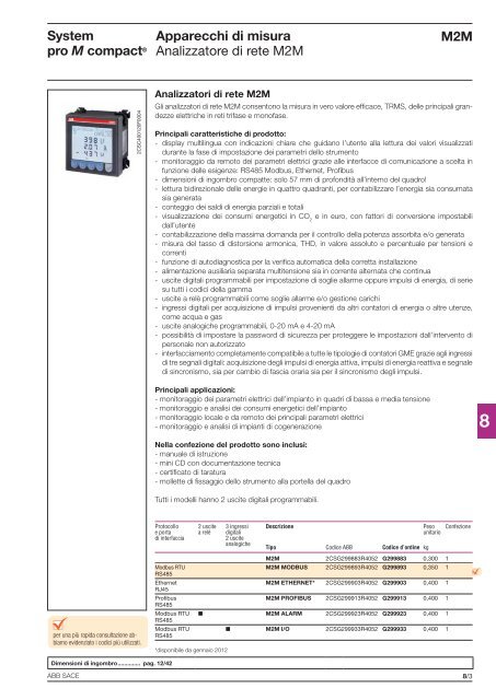 System pro M compactÂ® Interruttori magnetotermici ... - Abb