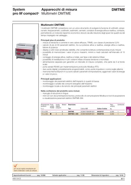 System pro M compactÂ® Interruttori magnetotermici ... - Abb