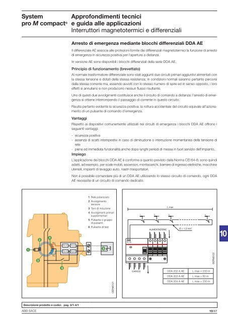 System pro M compactÂ® Interruttori magnetotermici ... - Abb