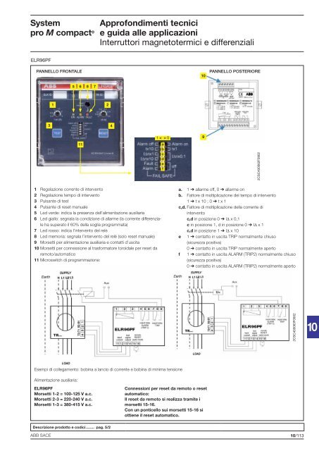 System pro M compactÂ® Interruttori magnetotermici ... - Abb