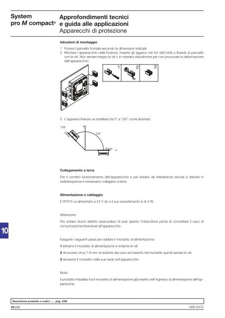 System pro M compactÂ® Interruttori magnetotermici ... - Abb