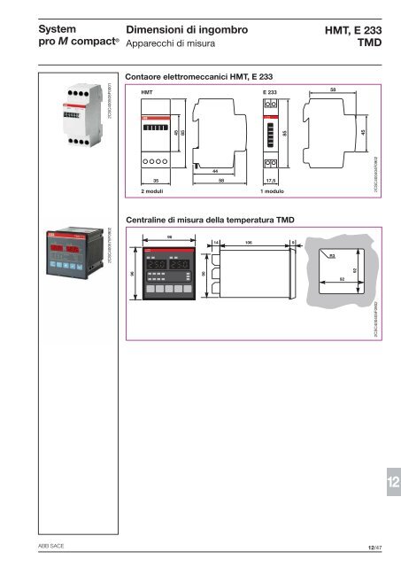 System pro M compactÂ® Interruttori magnetotermici ... - Abb