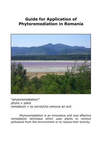Guide for Application of Phytoremediation in Romania