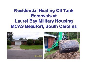 Residential Heating Oil Tank Removals at Laurel Bay Military ...