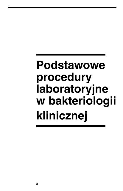 Podstawowe procedury laboratoryjne w ... - digicollection.or..