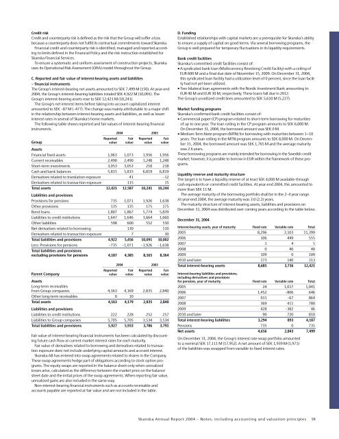 ANNUAL REPORT 2004 - Skanska