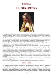 Fatima - Il segreto - Apostoli degli ultimi tempi