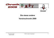 Die etwas andere Vereinschronik 2009 - MGV Cäcilia Gackenbach ...