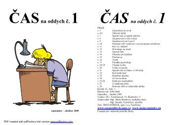 Äas na oddych II. Ä.1 - ZÅ  Å kultÃ©tyho, TopoÄ¾Äany