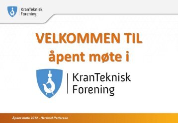 Hermod Pettersen - Kranteknisk Forening