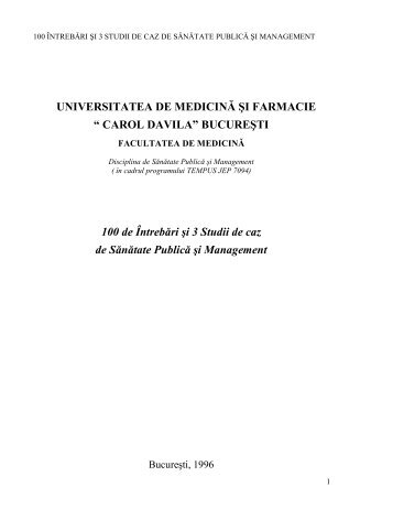 Exemplu grile â UMF Carol Davila - OvidiusMD