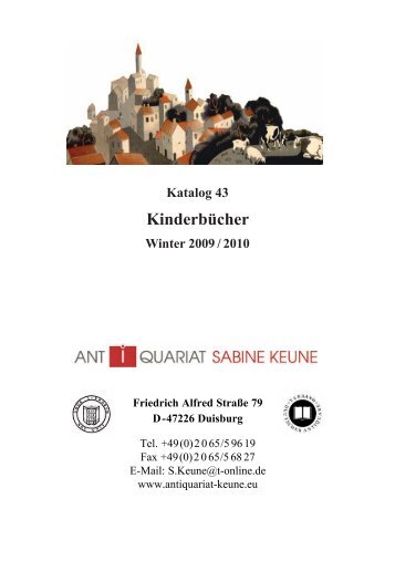 Kinderbücher - Antiquariat Sabine Keune