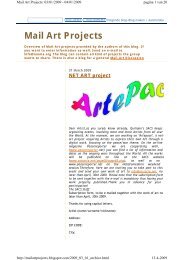 Mail-Art Projects Blog Archive 2009_03_01 - A Mail Artist's Anthology