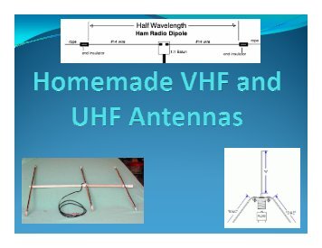 Homemade VHF/UHF Antennas - Cascade Amateur Radio Society