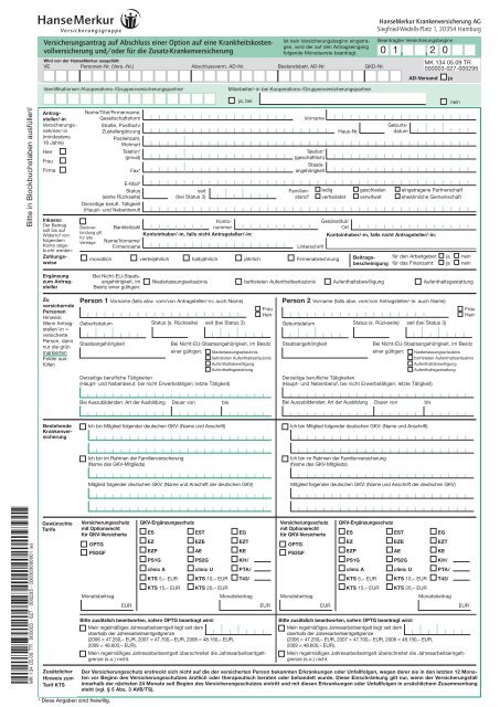 MK 134 07.08 SW KV-Zusatz.indd - Private Pflegeversicherung