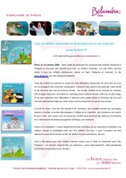 CP LEOLAND presse enfants - Belambra