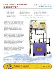 APS Chlorine Dioxide Generator Brochure - AquaPulse Systems