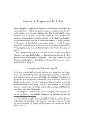 Prophetie bei Josephus und bei Lukas - Philippoi.de