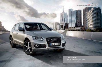 The Audi Q5 Pricing and Specification Guide