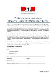 Whistleblower Complaint Report of Scientific Misconduct Form