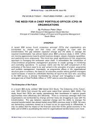 the need for a chief portfolio officer (cpo) in organisations