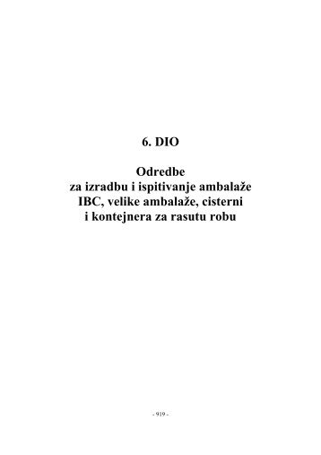 6. DIO Odredbe za izradbu i ispitivanje ambalaţe IBC, velike ...