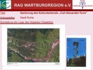 Sanierung des Kulturdenkmals „Carl-Alexander-Turm“ - RAG ...
