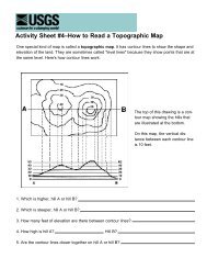 Topographic Map Worksheets