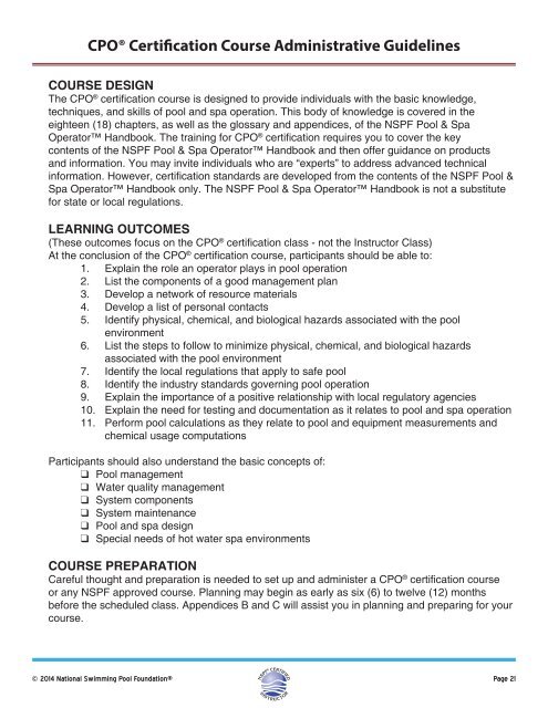 English Instructor Manual (PDF) - Metric Version - National ...