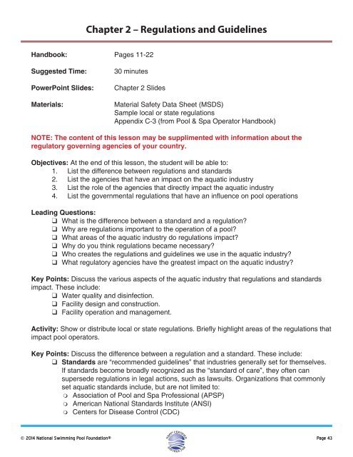 English Instructor Manual (PDF) - Metric Version - National ...